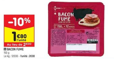 Leader Price - Bacon Fume  offre à 2€ sur Leader Price