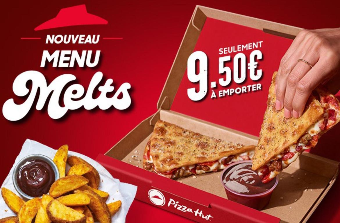 Melts - Nouveau Menu  offre à 9,5€ sur Pizza Hut