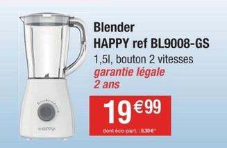 Happy - Blender Ref BL9008-GS offre à 19,99€ sur Cora