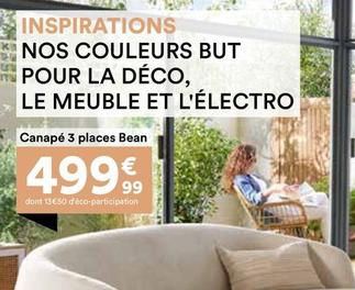 Canapé 3 Places Bean offre à 499,99€ sur BUT