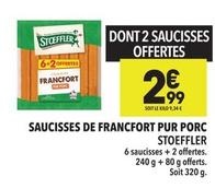 Saucisses de Francfort offre à 2,99€ sur Supeco