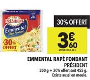 Emmental offre à 3,6€ sur Supeco