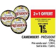 Camembert offre à 1,26€ sur Supeco