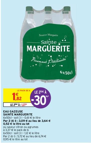 Sainte Marguerite - Eau Gazeuse offre à 1,82€ sur Intermarché