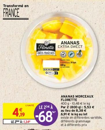 Florette - Ananas Morceaux offre à 4,19€ sur Intermarché