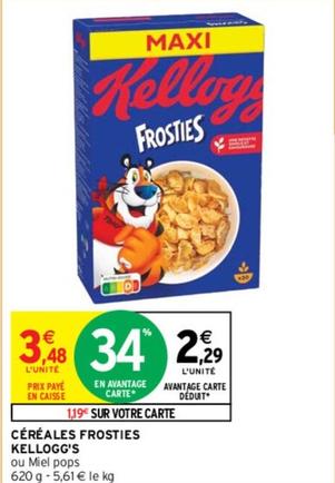 Kellogg's - Céréales Frosties offre à 3,48€ sur Intermarché