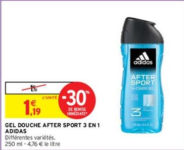 Adidas - Gel Douche After Sport 3 En 1 offre à 1,19€ sur Intermarché