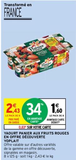 Yoplait - Yaourt Panier Aux Fruits Rouges En Offre Decouverte  offre à 1,6€ sur Intermarché