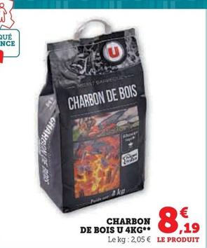 U - Charbon De Bois 4Kg offre à 8,19€ sur Super U