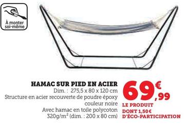 Hamac Sur Pied En Acier  offre à 69,99€ sur Super U