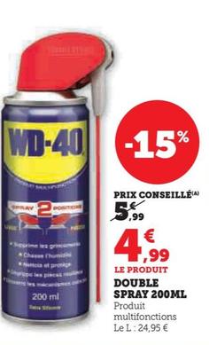 WD-40 - Double Spray offre à 4,99€ sur Super U
