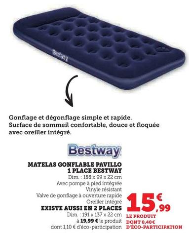 Bestway - Matelas Gonflable Pavillo 1 Place offre à 15,99€ sur U Express