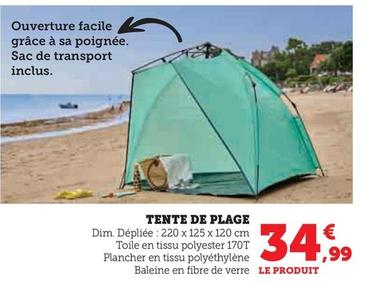 Tente De Plage offre à 34,99€ sur U Express