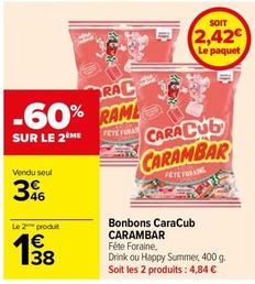 Carambar - Bonbons Caracub offre à 3,46€ sur Carrefour