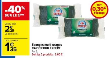 Carrefour - Éponges Multi Usages Expert offre à 2,25€ sur Carrefour