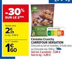 Carrefour - Céréales Crunchy Sensation offre à 2,29€ sur Carrefour