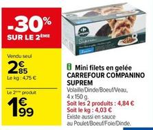 Nourriture pour chiens offre à 2,85€ sur Carrefour