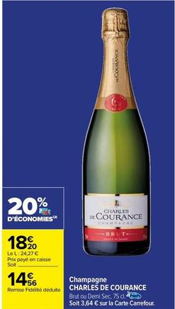 Charles De Courance - Champagne offre à 14,56€ sur Carrefour