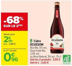 Cidre offre à 2,99€ sur Carrefour