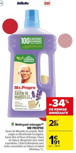 Mr Propre - Nettoyant Ménager offre à 1,91€ sur Carrefour