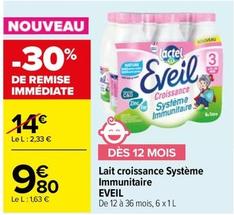 Lait de croissance offre à 9,8€ sur Carrefour