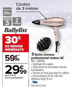 Sèche-cheveux offre à 29,99€ sur Carrefour