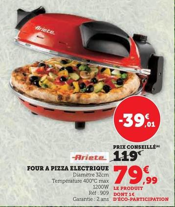 Ariete - Four A Pizza Electrique offre à 79,99€ sur Hyper U