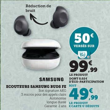 Samsung - Ecouteurs Buds Fe offre à 99,99€ sur Hyper U