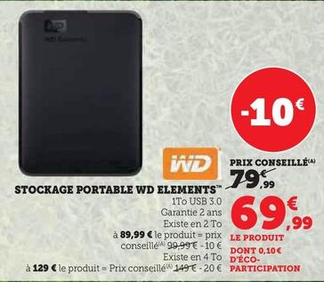 Wd - Stockage Portable Elements™