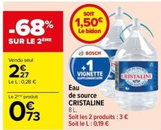 Cristaline - Eau De Source offre à 2,27€ sur Carrefour