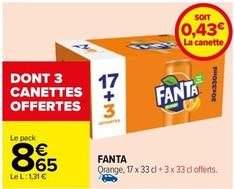 Fanta - Orange offre à 8,65€ sur Carrefour