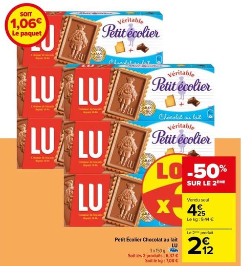 Lu - Petit Écolier Chocolat Au Lait offre à 4,25€ sur Carrefour