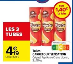 Carrefour - Tuiles Sensation offre à 4,19€ sur Carrefour