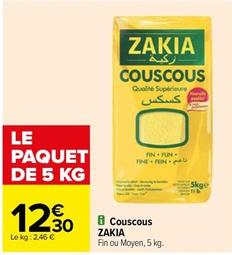 Zakia - Couscous offre à 12,3€ sur Carrefour