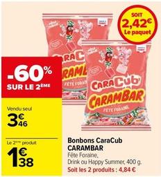 Carambar - Bonbons Caracub offre à 3,46€ sur Carrefour