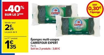 Carrefour - Éponges Multi-Usages Expert offre à 2,25€ sur Carrefour