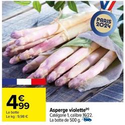 Asperge Violette offre à 4,99€ sur Carrefour