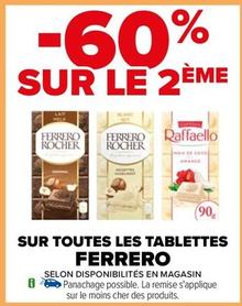 Chocolats offre sur Carrefour