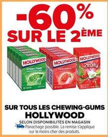 Hollywood - Sur Tous Les Chewing Gums  offre sur Carrefour
