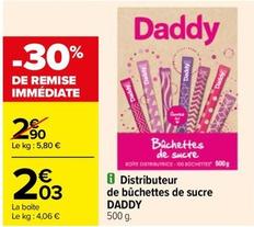 Daddy - Distributeur De Bûchettes De Sucre  offre à 2,03€ sur Carrefour