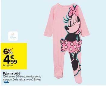 Disney - Pyjama Bébé offre à 4,99€ sur Carrefour