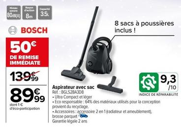Bosch - Aspirateur Avec Sac BGLS2BA3D8  offre à 89,99€ sur Carrefour