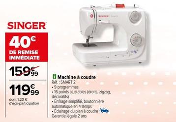 Machine à coudre offre à 119,99€ sur Carrefour