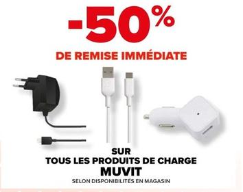 Muvit - Sur Tous Les Produits De Charge  offre sur Carrefour