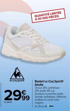 Le Coq Sportif - Basket Adulte offre à 29,99€ sur Carrefour