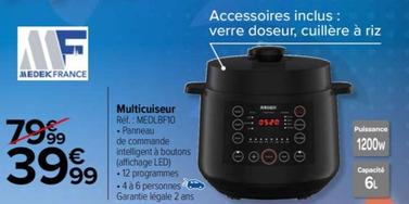 Multicuiseur offre à 39,99€ sur Carrefour