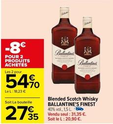 Ballantine's - Blended Scotch Whisky Finest offre à 27,35€ sur Carrefour
