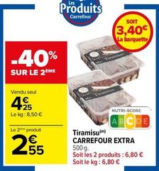 Carrefour Extra - Tiramisu offre à 4,25€ sur Carrefour