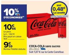 Coca-cola offre à 9,59€ sur Carrefour