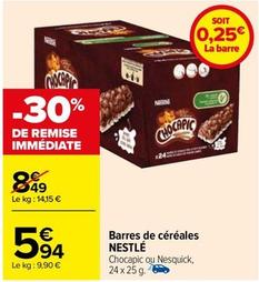 Nestlé - Barres De Céréales offre à 5,94€ sur Carrefour